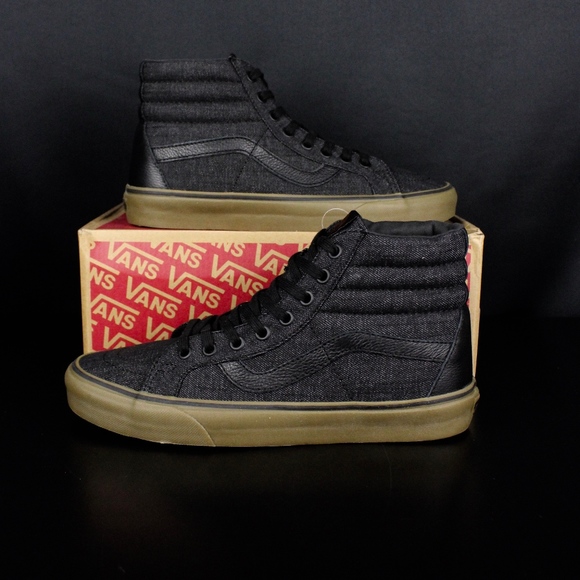 vans sk8 hi reissue black gum